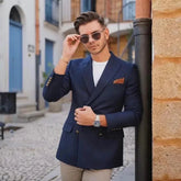 New Slim Fit Men Suits 2 Piece Man Set Jacket with Pants Wedding Groom Tuxedos for Prom Party New Fashion